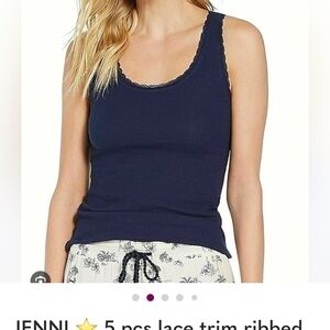 Jenni Deep Blue Sleeveless Top